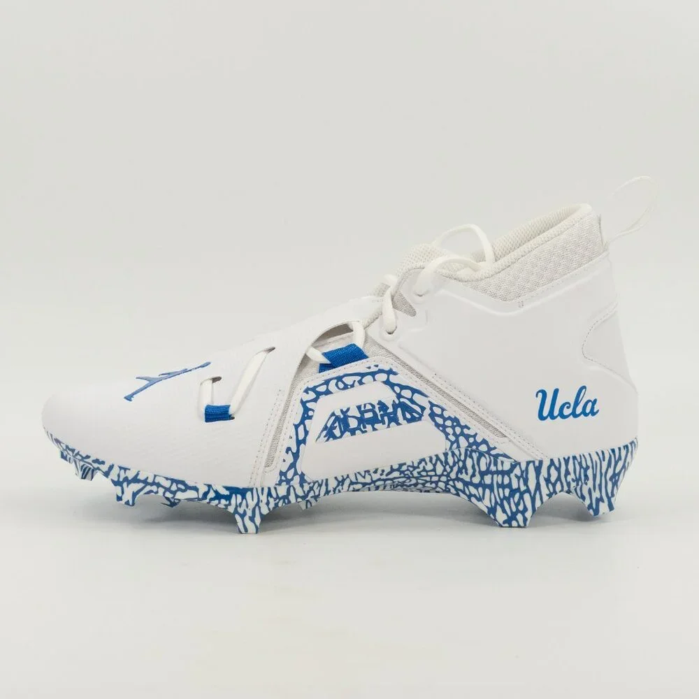 Jordan Alpha Menace Pro 3 UCLA Bruins DH3368-106 Football Cleats size 11.5